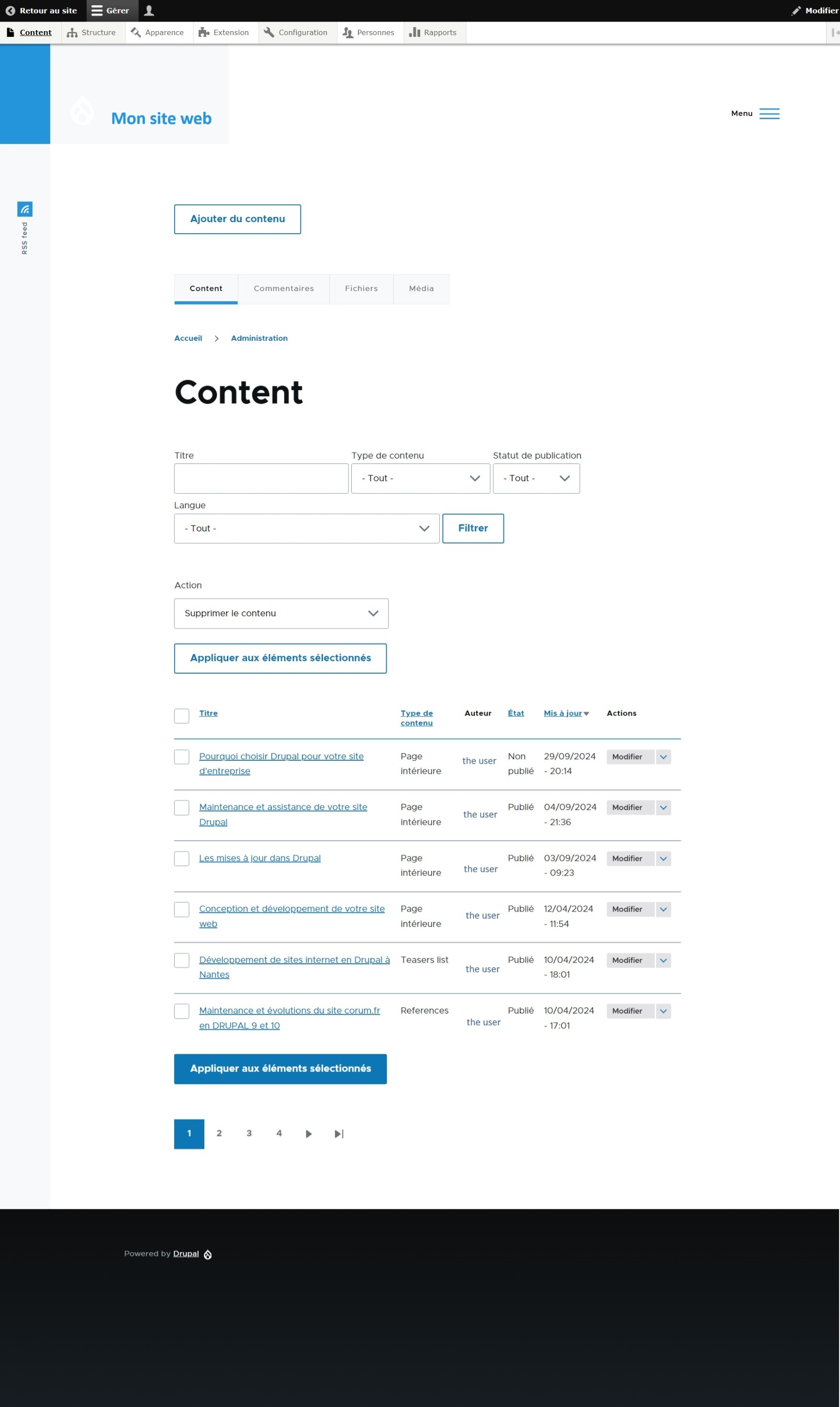 Drupal: une gestion de contenu puissante