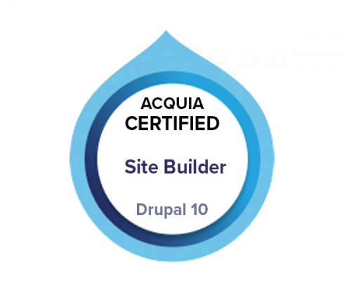 Acquia Certification Badge Drupal Site Builder_Drupal 10
