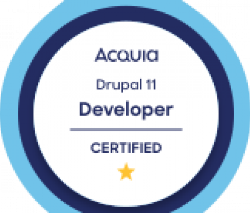 Certification Acquia Academy Drupal developer - Drupal 11
